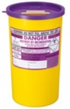 Sharps Bin+Lid 5Ltr Purple (Cyto)