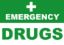 Sign - Emergency Drugs Laminated A4