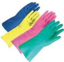 Glove Household - Pink - Large Latex (Size 9) x 1 Pair (Colour Coded)