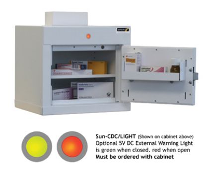 Cabinet Controlled Drugs (1 Door) 36X34x27cm (1 Shelf) With Warning Light