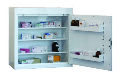 Cabinet Medicine (Single Door) 60X60x30cm (3 Shelves) No Warning Light