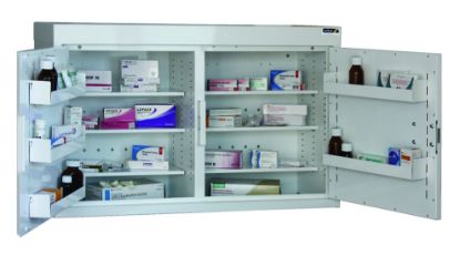 Cabinet Medicine (Two Doors) 60X100x30cm (6 Shelves) No Warning Light
