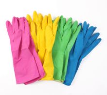 Glove Household - Blue - Small Latex (Size 7) x 1 Pair (Colour Coded)