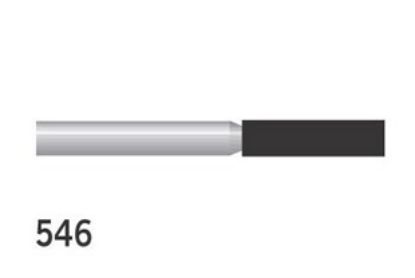 Bur Diamond (Unodent) Cylinder Fg 546 M Non-Sterile x 1