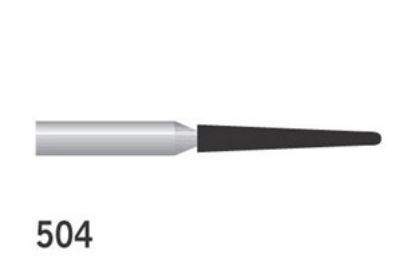 Bur Diamond (Unodent) Round End Tapered Fg 504 M Non-Sterile x 1