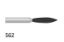Bur Diamond (Unodent) Flame Cone Fg 562 U Non-Sterile x 1
