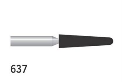 Bur Diamond (Unodent) Round End Tapered Fg 637 M Non-Sterile x 1