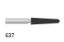 Bur Diamond (Unodent) Round End Tapered Fg 637 M Non-Sterile x 1