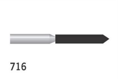 Bur Diamond (Unodent) Cylindrical Pointed Fg 716 M Non-Sterile X1