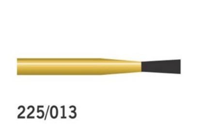 Bur Diamond (Unodent) Gold Inverted Cone Fg 225/013 M x 1