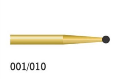 Bur Diamond (Unodent) Gold Round Fg 001/010 M x 1