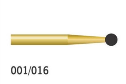 Bur Diamond (Unodent) Gold Round Fg 001/016 M x 1