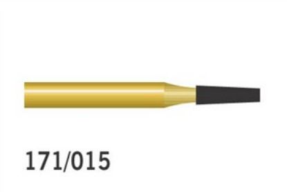 Bur Diamond (Unodent) Gold Flat End Taper Fg 171/015 C x 1