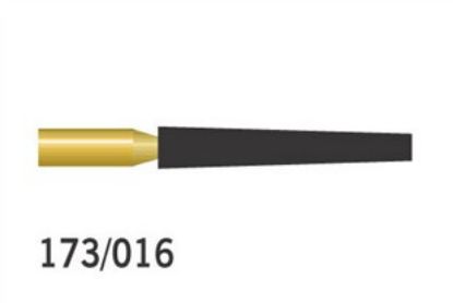 Bur Diamond (Unodent) Gold Flat End Taper Fg 173/016 C x 1