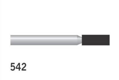 Bur Diamond (Unodent) Cylinder Fg 542 C Sterile Single Use x 25
