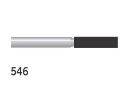 Bur Diamond (Unodent) Cylinder Fg 546 M Non-Sterile Single Use x 25