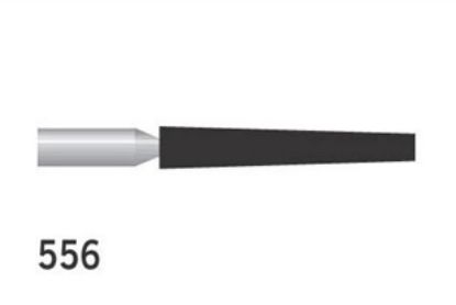 Bur Diamond (Unodent) Truncated Cone Fg 556 C Non- Sterile Single Use x 25