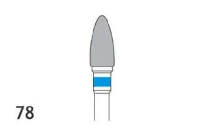 Bur Tungsten Carbide (Unodent) Acrylic Trimmer Cross Cut Standard Hp 78 Iso 040 x 1