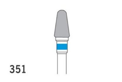 Bur Tungsten Carbide (Unodent) Acrylic Trimmer Cross Cut Standard Hp 351 Iso 040 x 1