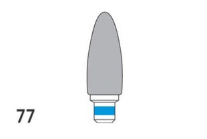Bur Tungsten Carbide (Unodent) Acrylic Trimmer Cross Cut Standard Hp 77 Iso 060 x 1