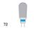 Bur Tungsten Carbide (Unodent) Acrylic Trimmer Plain Cut Standard Hp 72 Iso 060 x 1