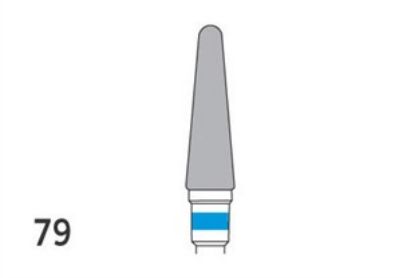 Bur Tungsten Carbide (Unodent) Acrylic Trimmer Plain Cut Standard Hp 79 Iso 040 x 1
