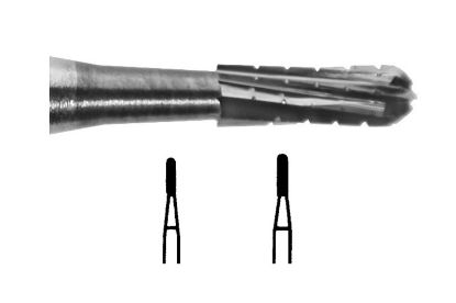 Bur Tungsten Carbide (Unodent) Dome Fissure Cross Cut Fg1557 Iso No. 010 x 5