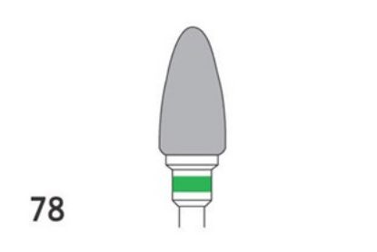 Bur Tungsten Carbide (Unodent) Acrylic Trimmer Cross Cut Coarse Hp 78 Iso 060 x 1