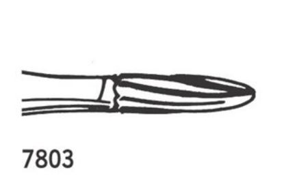 Bur Tungsten Carbide Jet (Kerr) Bullet Fg 7803 Iso 012 x 5
