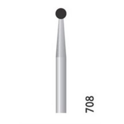 Bur Diamond (Unodent) Round Fg 708 M Single-Use x 25
