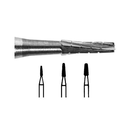 Bur Tungsten Carbide (Unodent) Taper Fissure Cross Cut Ra 700 Iso 010 x 5