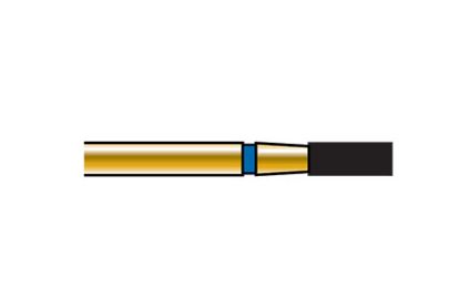 Bur Diamond (Diatech) Multilayer Gold Flat End Cylinder Fg 835 Iso 016 ml x 5