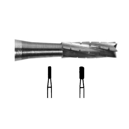Bur Tungsten Carbide (Unodent) Flat Fissure Cross Cut Ra 557 Iso 010 x 5