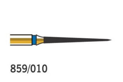 Bur Diamond (Diatech) Multilayer Gold Flame Fg 859 Iso 010 F x 5