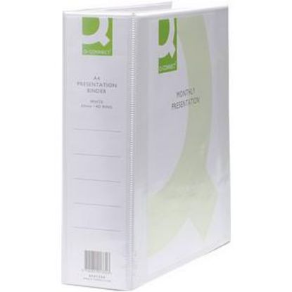 Ring Binder (Q-Connect) Presentation 4D 65mm A4 White x 6