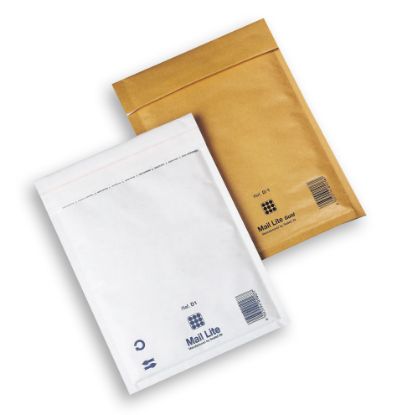 Postal Bag (Mail Lite) Bubble-Lined Peel & Seal Gold 180X260mm x 100