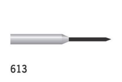 Bur Diamond (Unodent) Cylindrical Pointed Fg 613 M Non-Sterile x 1