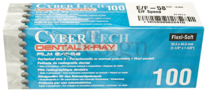X-Ray Dental Intra Oral Cyber E/F Speed Adult 3 x 4cm X100