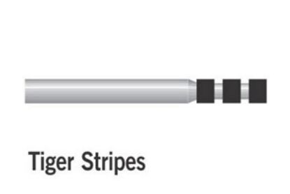 Bur Diamond (Unodent) Tiger Stripe Fg 0.5mm Non-Sterile x 1