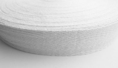 Tape White Cotton 14mm Wide 100M Length X1(Indi Fluorescent)