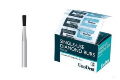 Bur Diamond (Unodent) Pear Fg 566 M Sterile Single-Use x 25