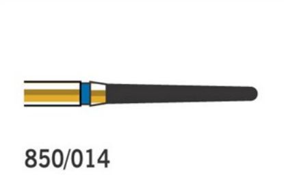 Bur Diamond (Diatech) Multilayer Gold Round End Taper Fg 850 014 ml x 5