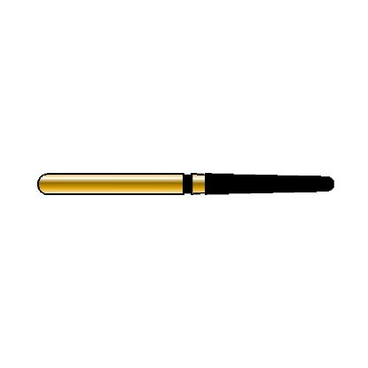 Bur Diamond (Diatech) Multilayer Gold Round End Taper Fg 850 016 mlx x 5