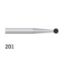 Bur Diamond (Unodent) Round Ra 201 M Non-Sterile x 1