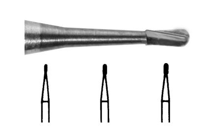Bur Tungsten Carbide (Unodent) Pear Amalgam Plain Cut Fg 331 Iso 010 x 5