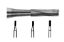 Bur Tungsten Carbide (Unodent) Flat Fissure Plain Cut Fg 57 Iso 010 x 5
