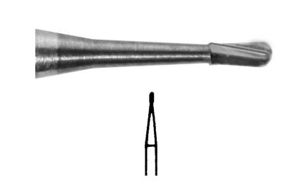 Bur Tungsten Carbide (Unodent) Round Plain Cut Ra No.3 Iso 012 x 25