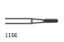 Bur Tungsten Carbide Jet (Kerr) Straight Fissure Dome Plain Cut No.1156 Iso 009 x 5