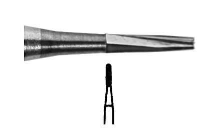 Bur Tungsten Carbide (Unodent) Taper Fissure Plain Cut Fg 170 Iso 010 x 5