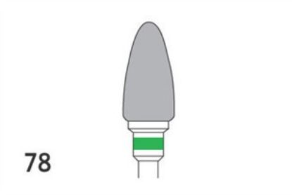 Bur Tungsten Carbide (Unodent) Acrylic Trimmer Plain Cut C Hp 78 Iso 060 x 1